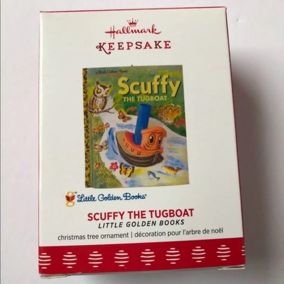 Hallmark Christmas Tree Ornament SCUFFY Tugboat Golden Books Retro Design - Picture 3 of 10